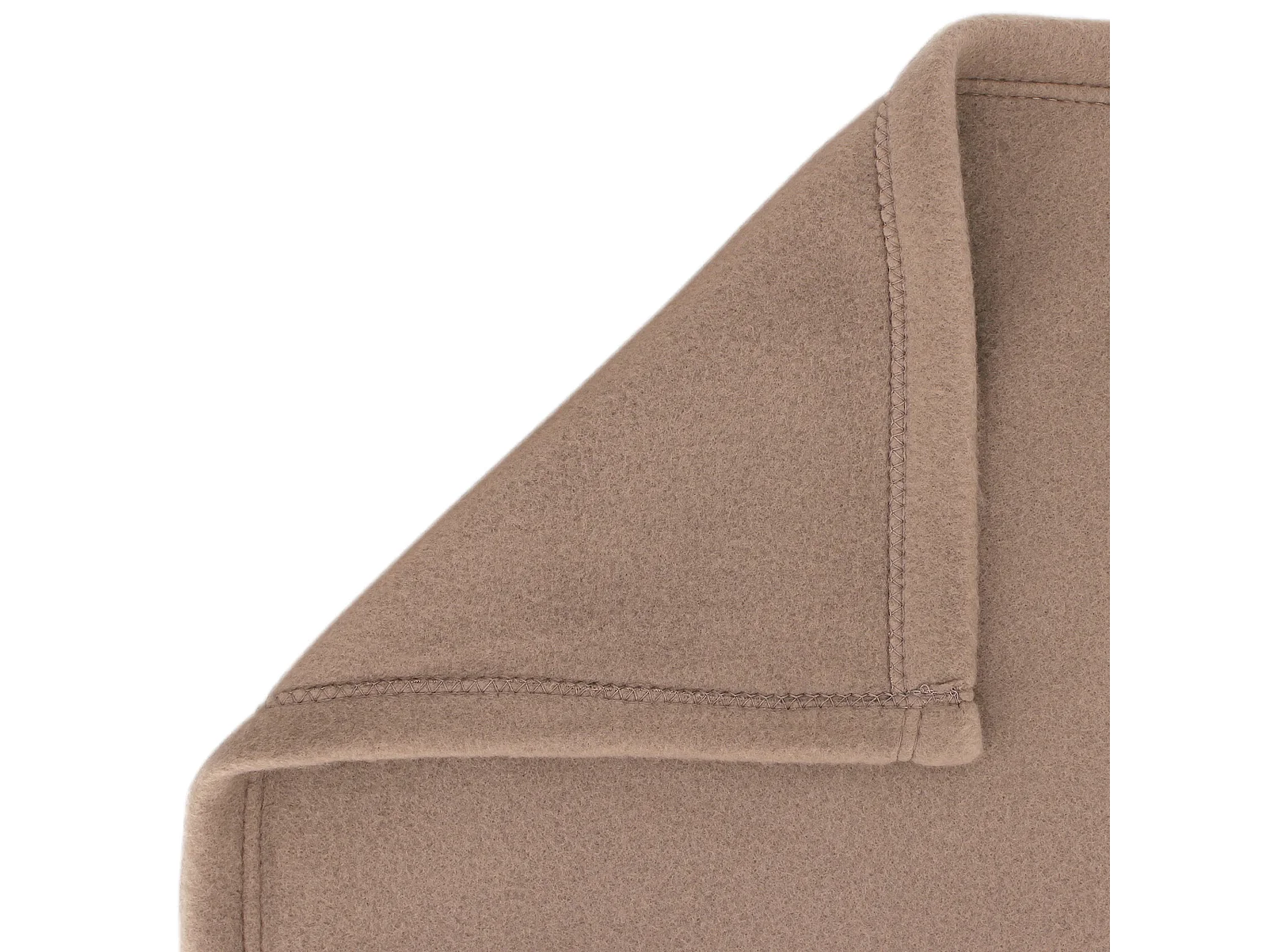 Couverture polaire 240x260 cm Isba marron Taupe 100% Polyester 320 g/m2 traité non-feu