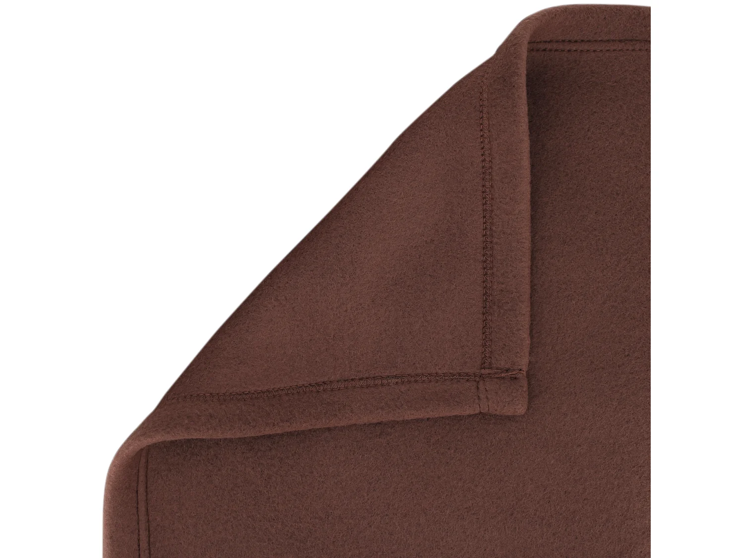 Couverture polaire 180x220 cm Isba marron Chocolat 100% Polyester 320 g/m2 traité non-feu