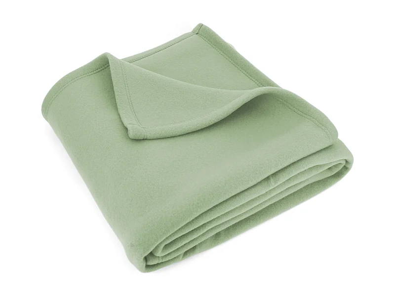 Couverture polaire 220x240 cm Isba Amande 100% Polyester 320 g/m2 traité non-feu