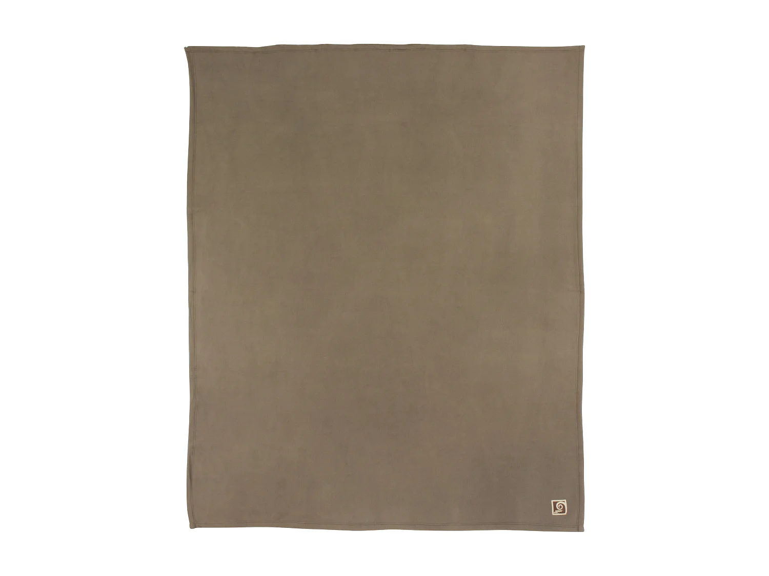 Couverture polaire 220x240 cm 100% Polyester 350 g/m2 TEDDY Marron Taupe