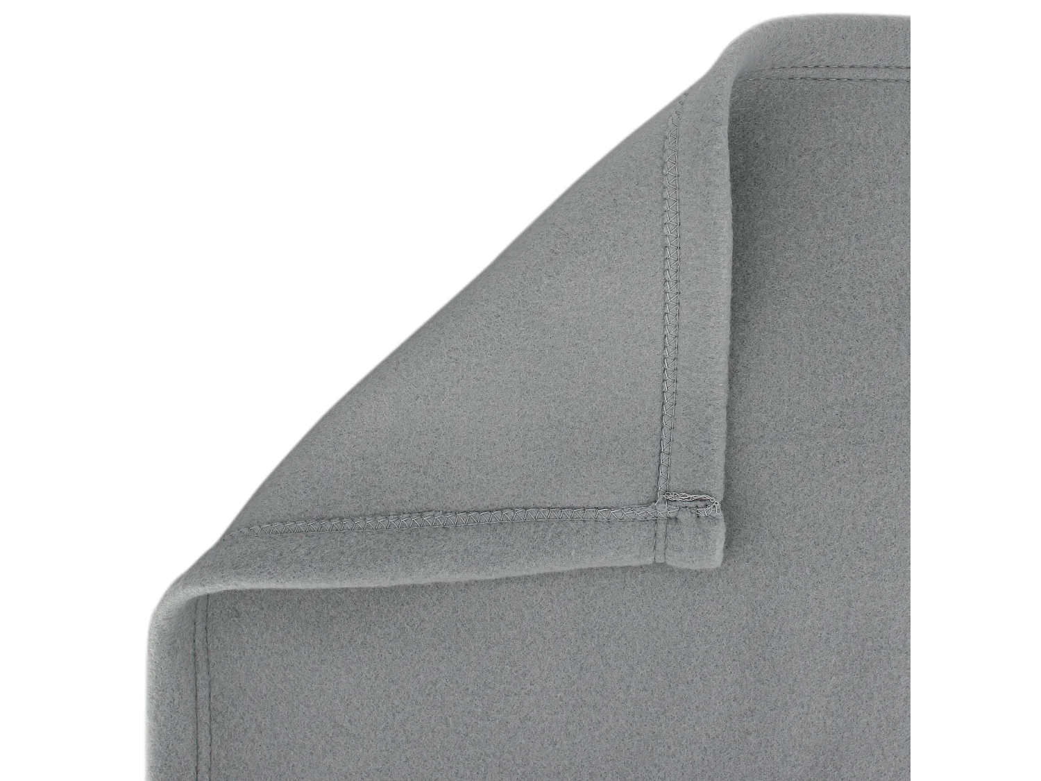 Couverture polaire 220x240 cm Isba gris Acier 100% Polyester 320 g/m2 traité non-feu