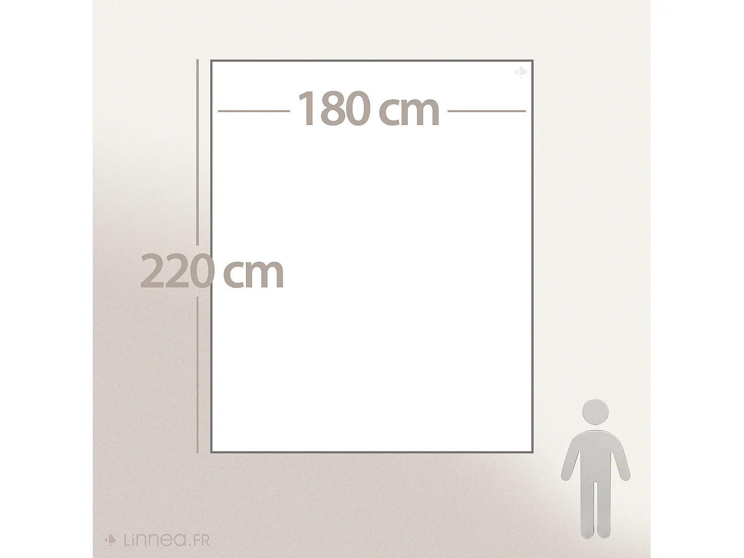 Couverture polaire 180x220 cm Isba marron Taupe 100% Polyester 320 g/m2 traité non-feu