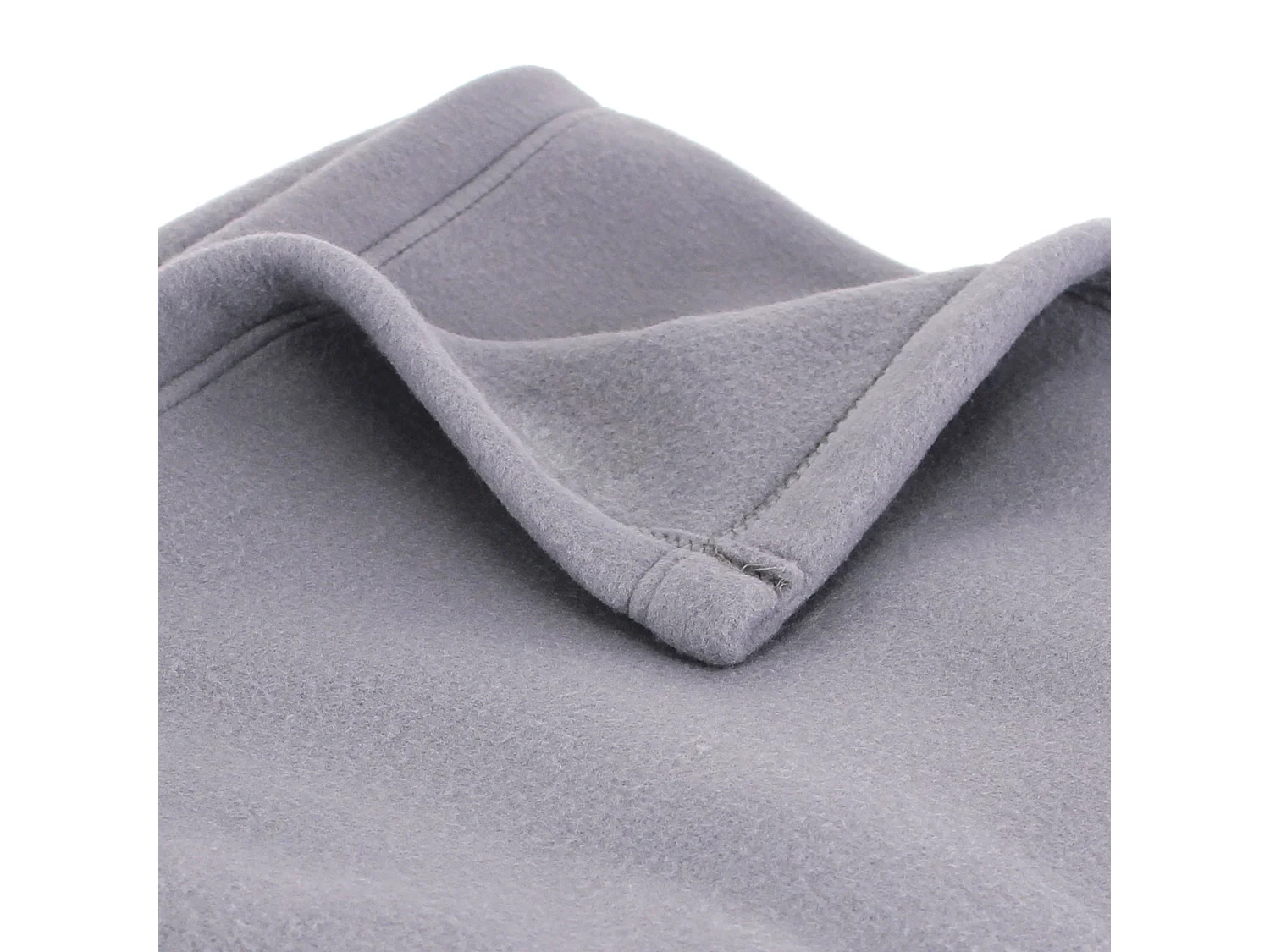 Couverture polaire 240x260 cm 100% Polyester 350 g/m2 TEDDY Gris Acier