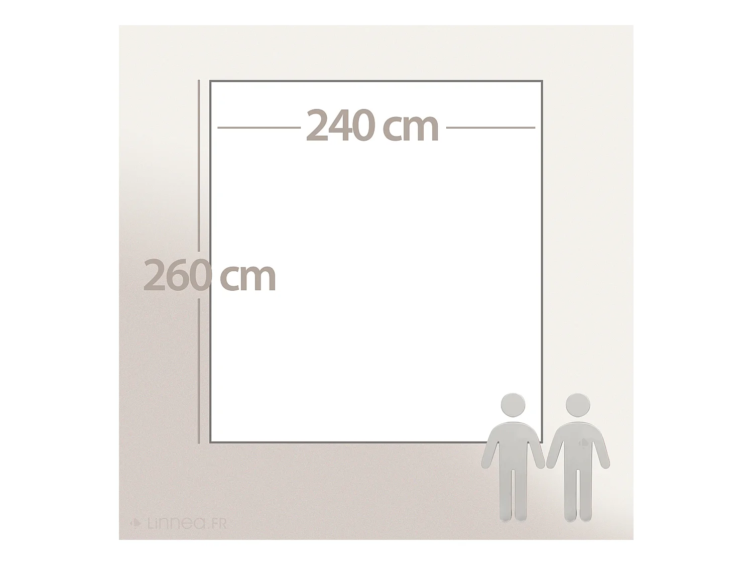 Couverture polaire 240x260 cm Isba gris Acier 100% Polyester 320 g/m2 traité non-feu