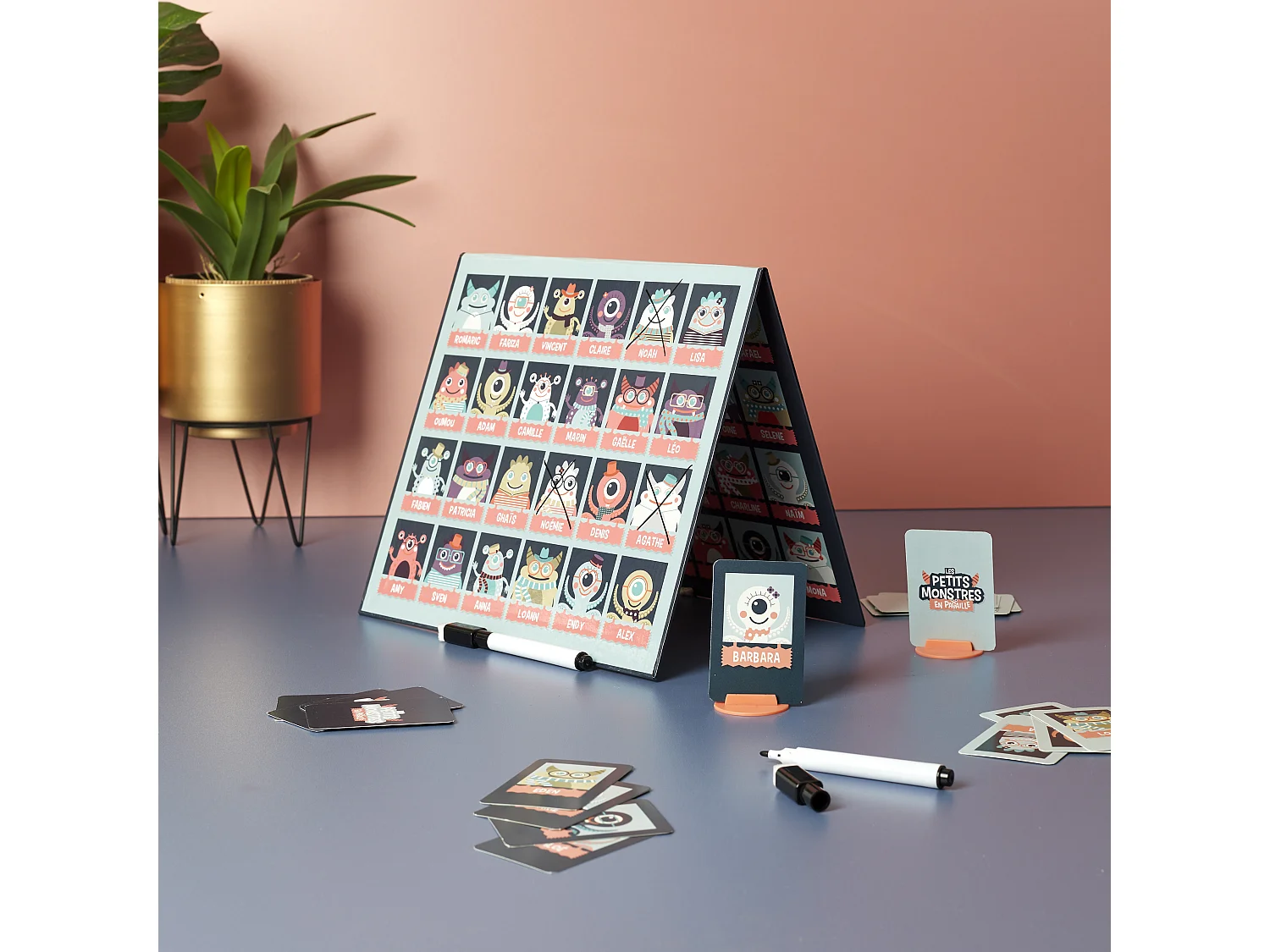 Jeu Devine Qui Je Suis M8 – 48 Cartes, Stylos Effaçables, Jeu Familial Dès 5 Ans