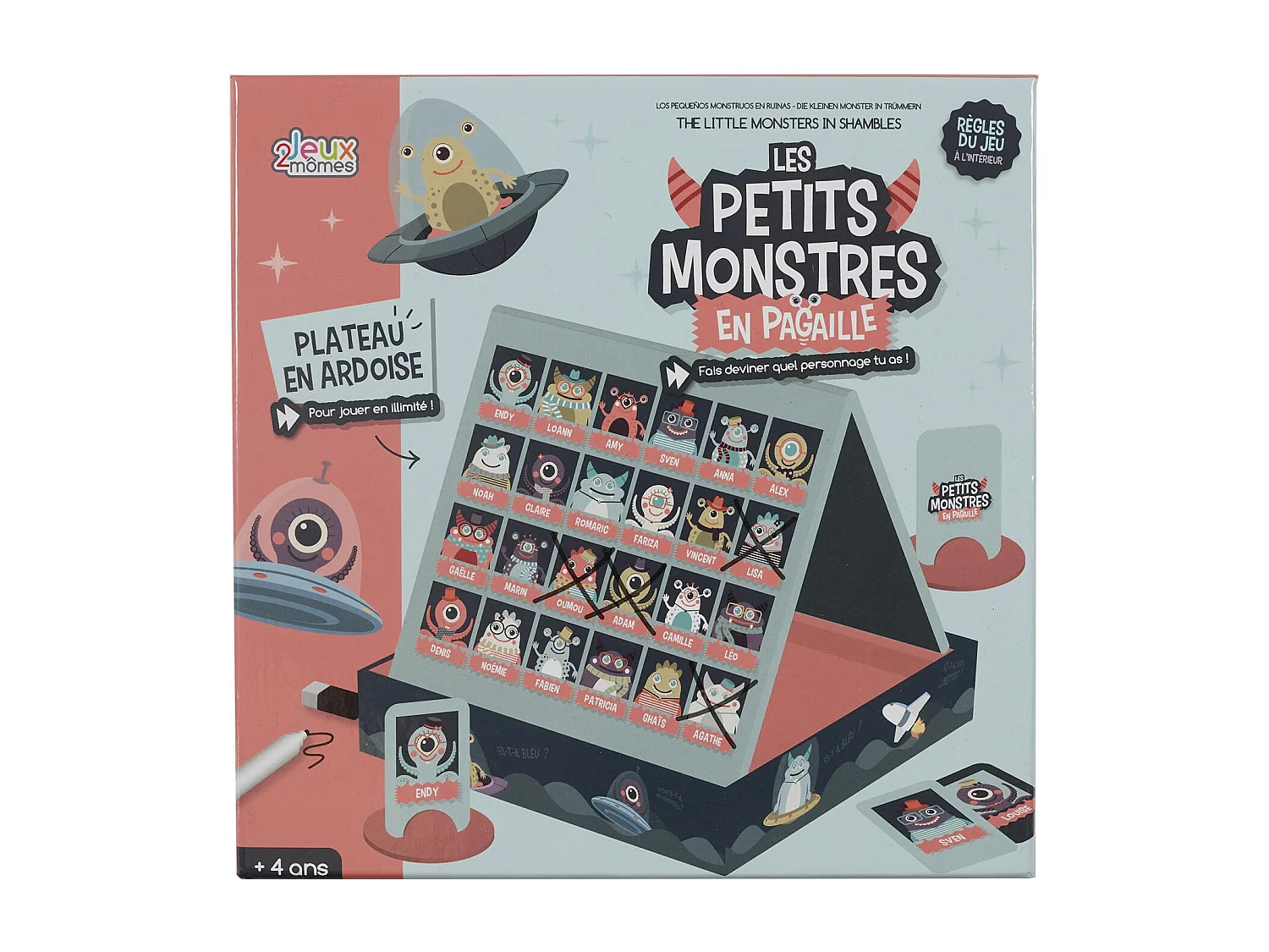 Jeu Devine Qui Je Suis M8 – 48 Cartes, Stylos Effaçables, Jeu Familial Dès 5 Ans