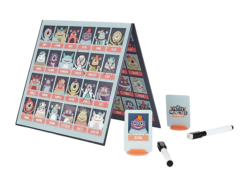 Jeu Devine Qui Je Suis M8 – 48 Cartes, Stylos Effaçables, Jeu Familial Dès 5 Ans