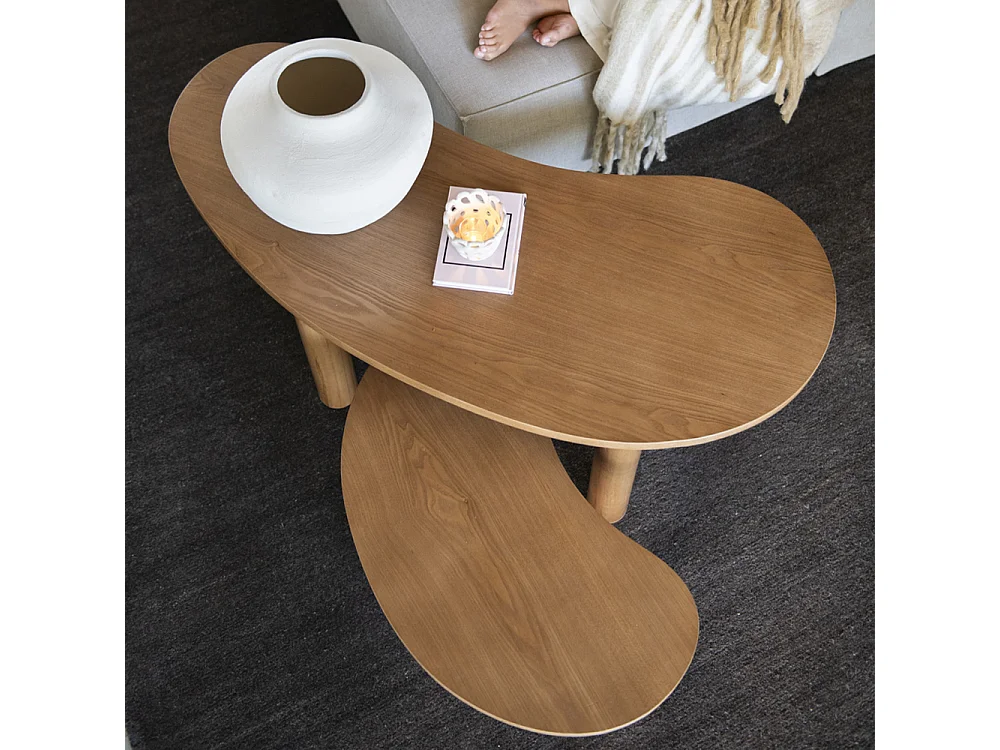 Tables gigognes bois frêne MURCI