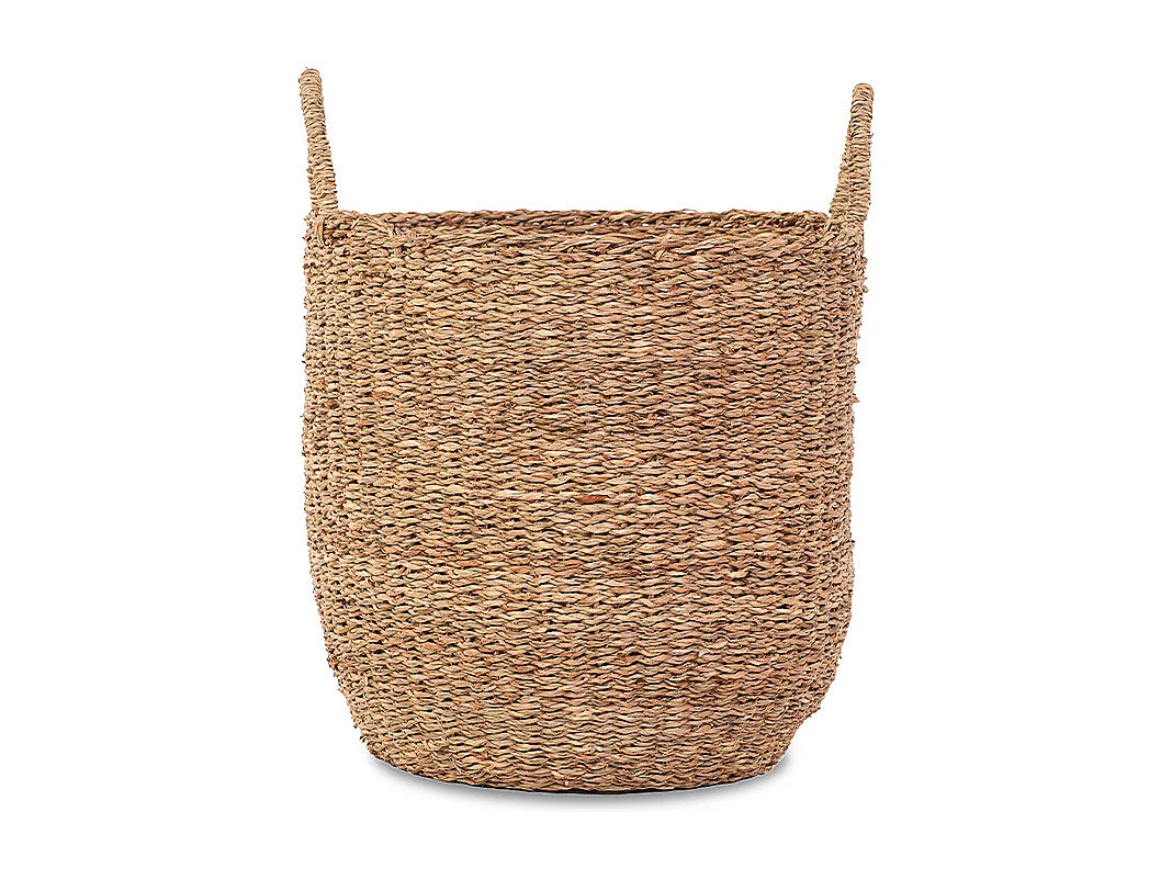 Panier jonc de mer naturel