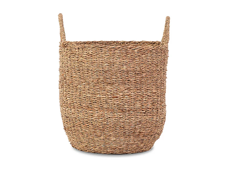 Panier jonc de mer naturel