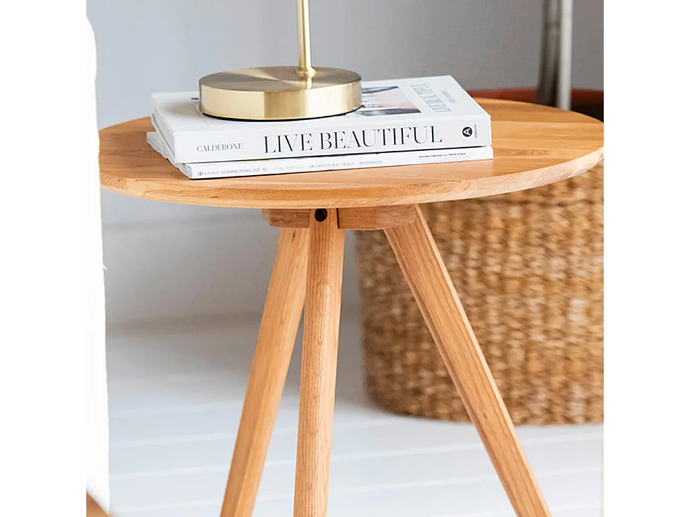 Table chêne ora - ø50x45 cm