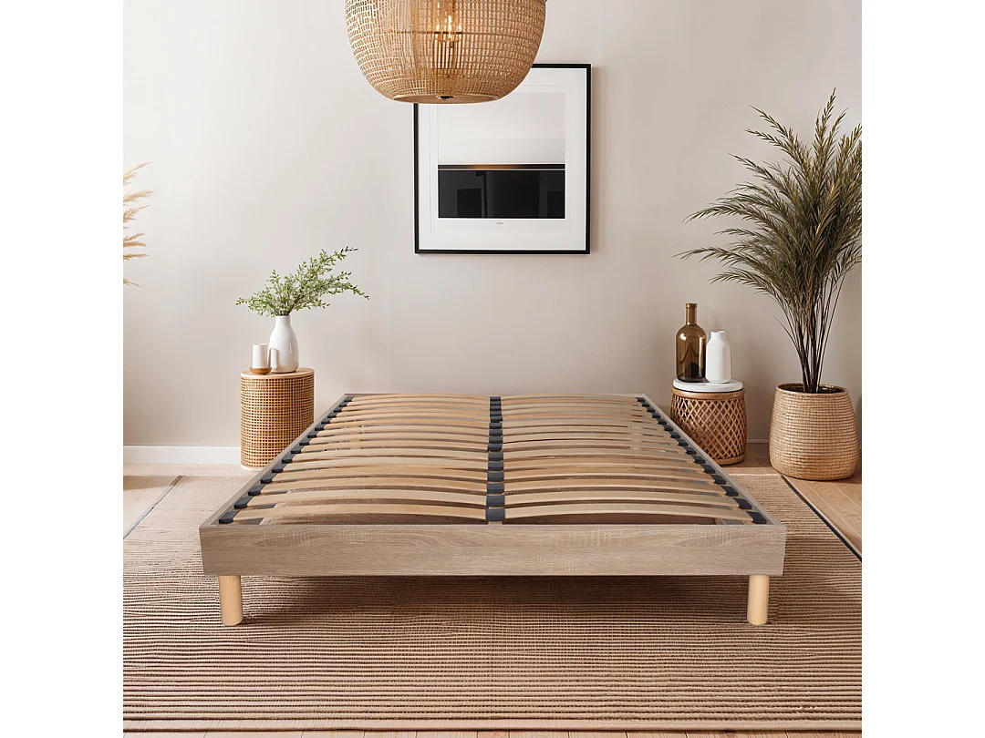 Sommier monolattes Blandice naturel - 90 x 190 cm