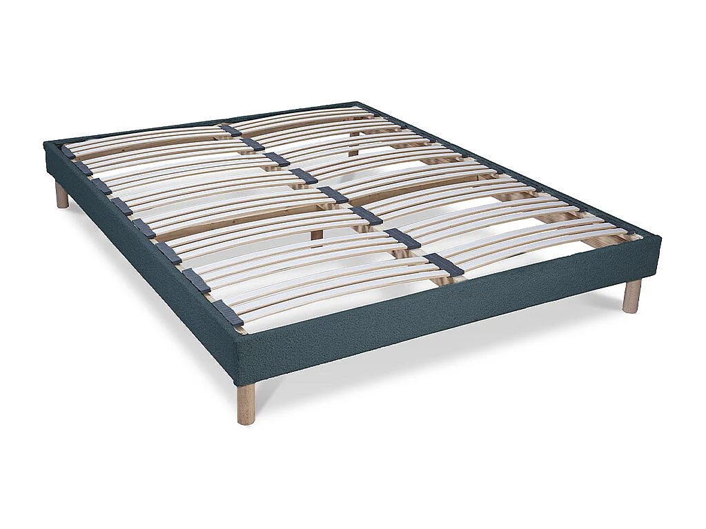 Sommier à lattes Laine bouclée BIANCA - 90 x 200 cm