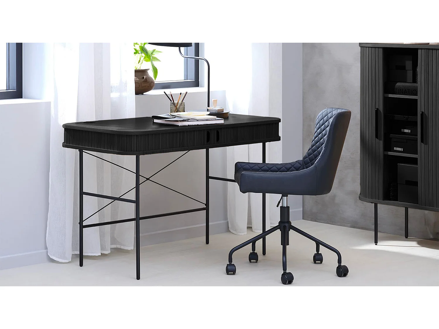 Bureau bois naturel alba  120x60cm