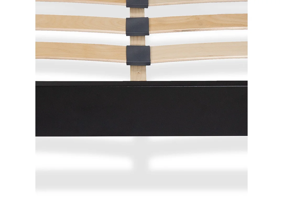 Sommier monolattes Blandice noir - 90 x 200 cm