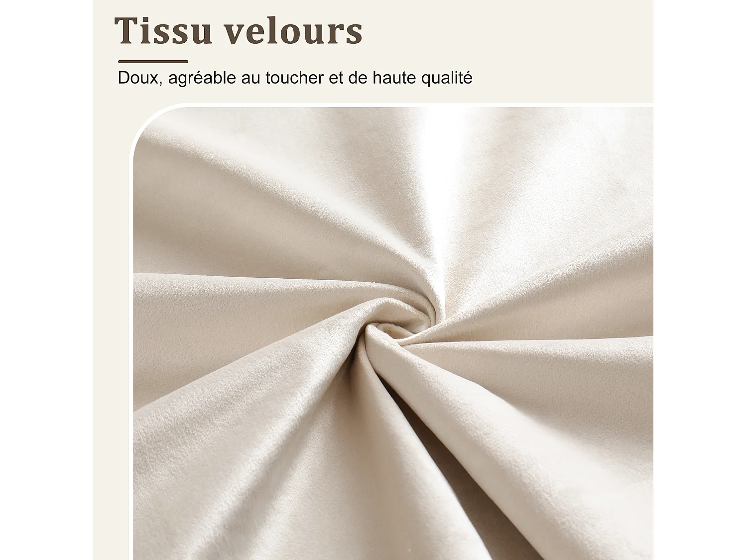 Lit coffre hydraulique pour enfant - 140 x 190 cm - canapé-lit rembourré avec étagère + Leds + USB - velours - beige