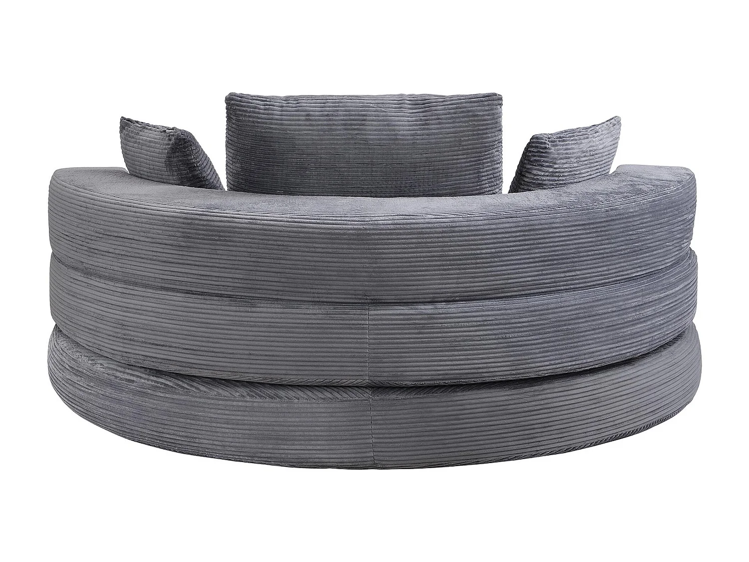 Canapé Convertible 2 Places Semi-Circulaire - Lit Ovale 173x176 cm - 250 kg - Sans Montage - Idéal Studio & Appartement