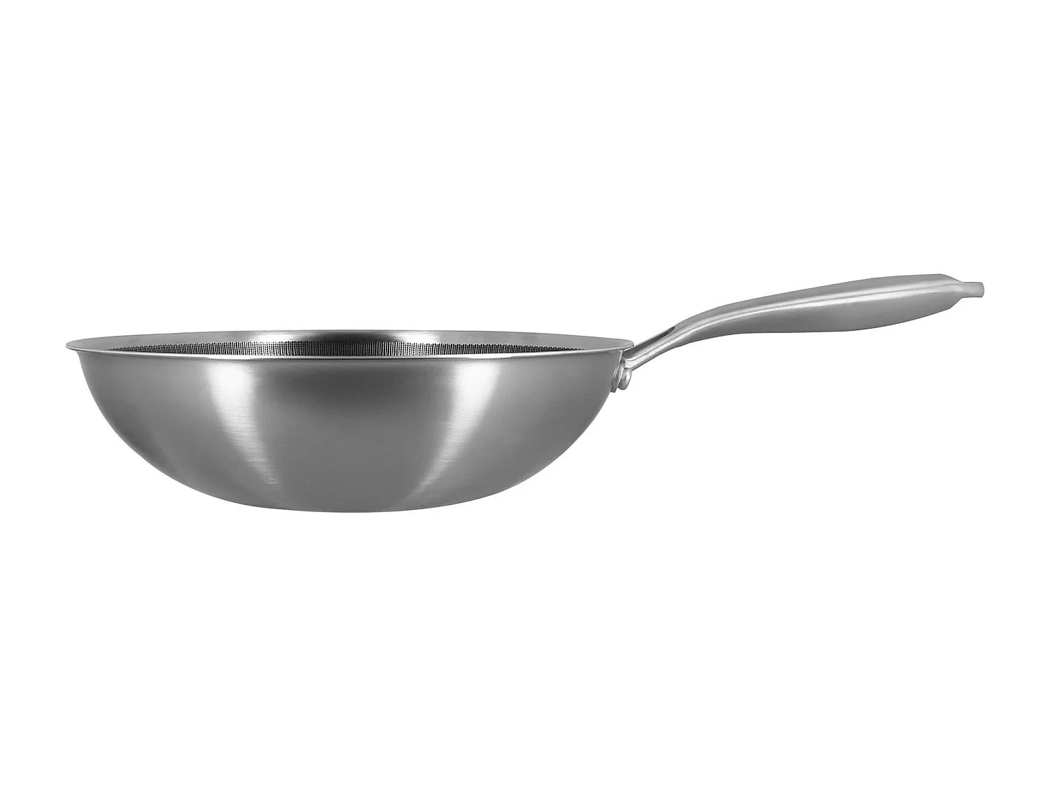 Menastyl - Wok Trinox Revêtu 28cm En Acier Inoxydable