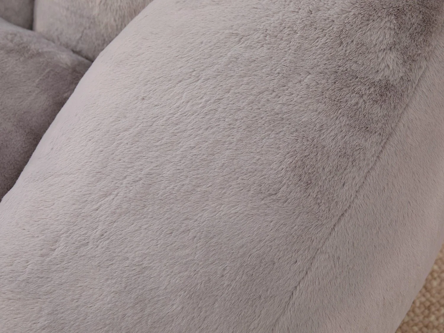 Fauteuil Poire en Velours - Dossier en Pétales - Confort Mémoire Douillet - Dimensions Généreuses (100x90cm) - Gris Claire - Pour Salon ou Chambre