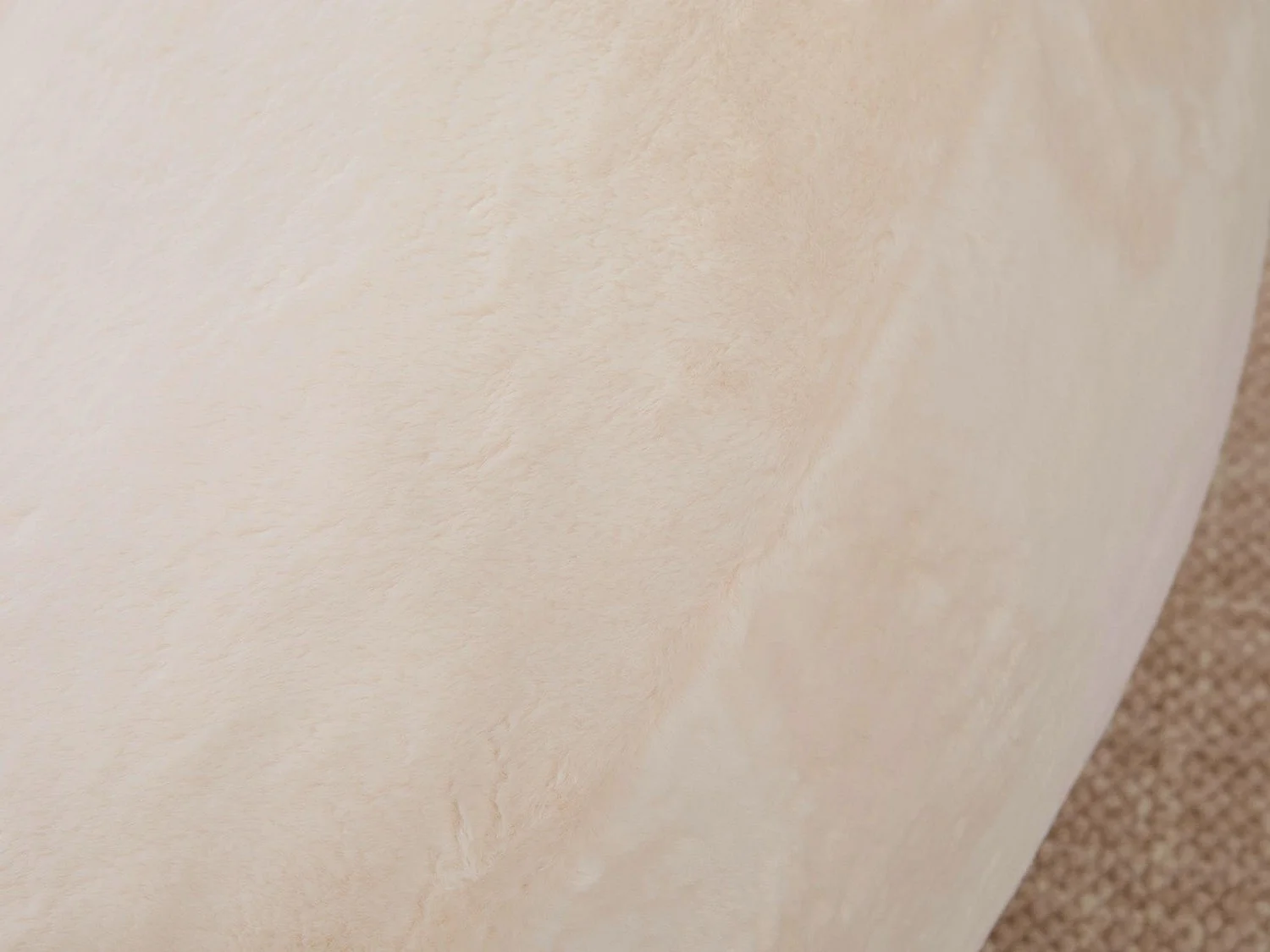 Fauteuil Poire en Velours - Dossier en Pétales - Confort Mémoire Douillet - Dimensions Généreuses (100x90cm) - Beige - Pour Salon ou Chambre