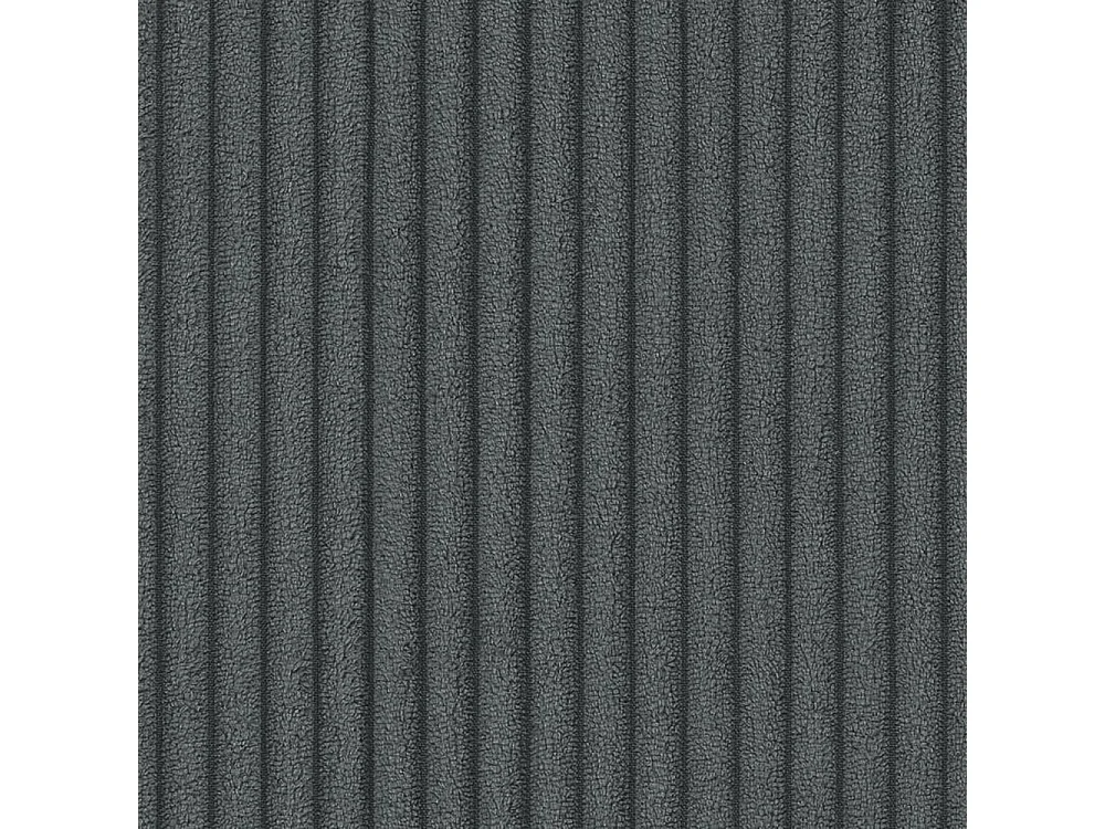 Canapé d'angle convertible et réversible avec coffre THEO en velours côtelé / Gris