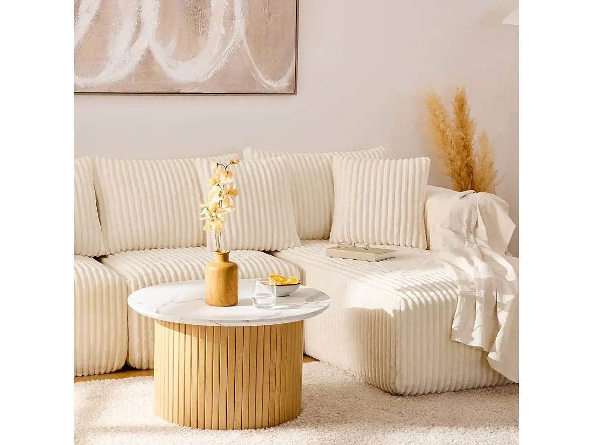 Table Basse Design "Homelya" 70cm Naturel