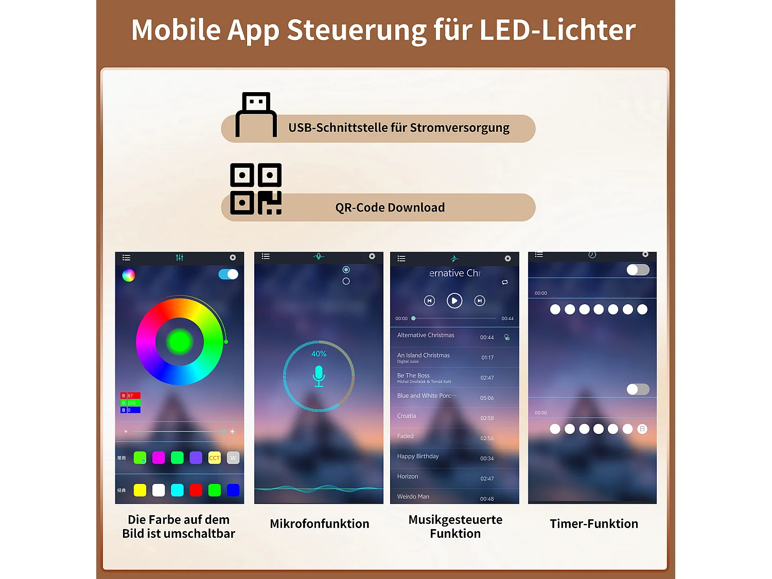 Modernes Küchen-Sideboard – 145 x 24 x 171 cm – mit LEDs, Regalböden, Türen und 4 Schubladen – Glas und MDF – schwarz