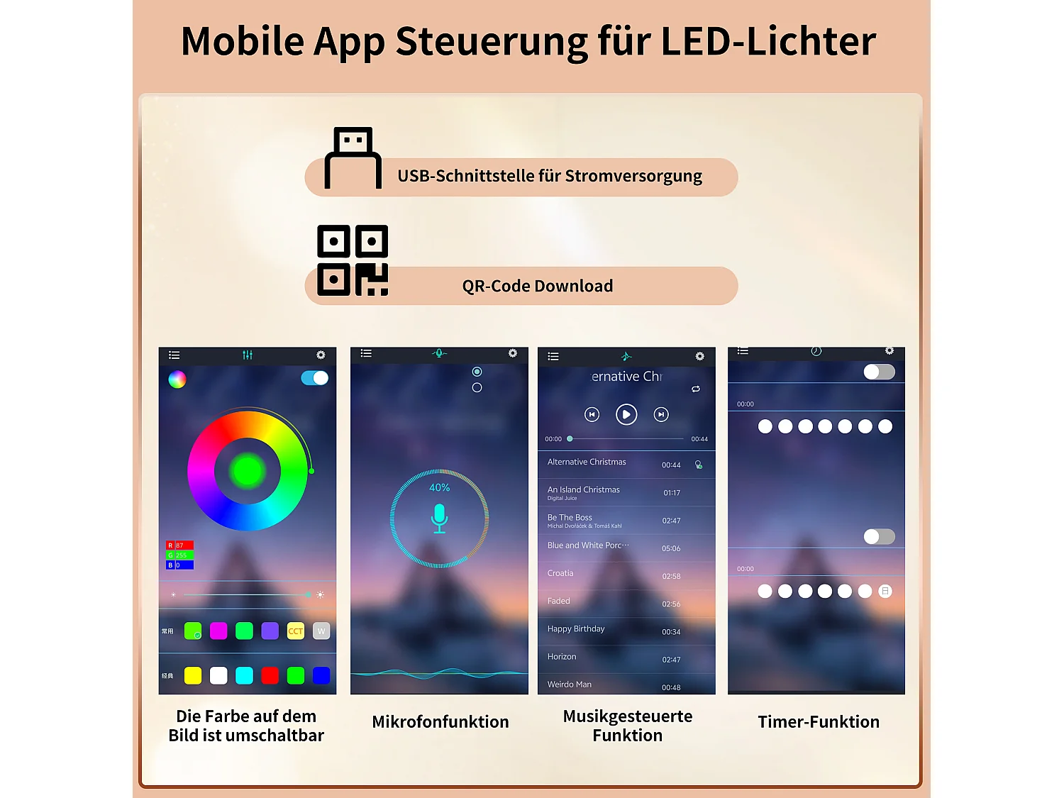 Hohes Küchen-Sideboard – 145 x 39 x 171 cm – mit LED-Beleuchtung, Weinregal, Glastüren und 3 Schubladen – Glas + MDF – weiß