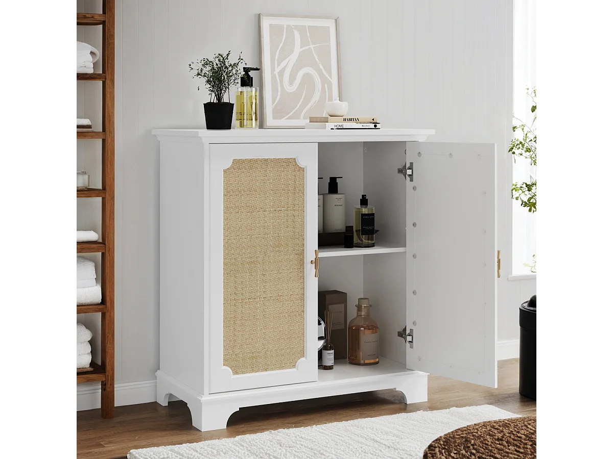 Dressoir met rotan-look deuren voor hal, entree en woonkamer