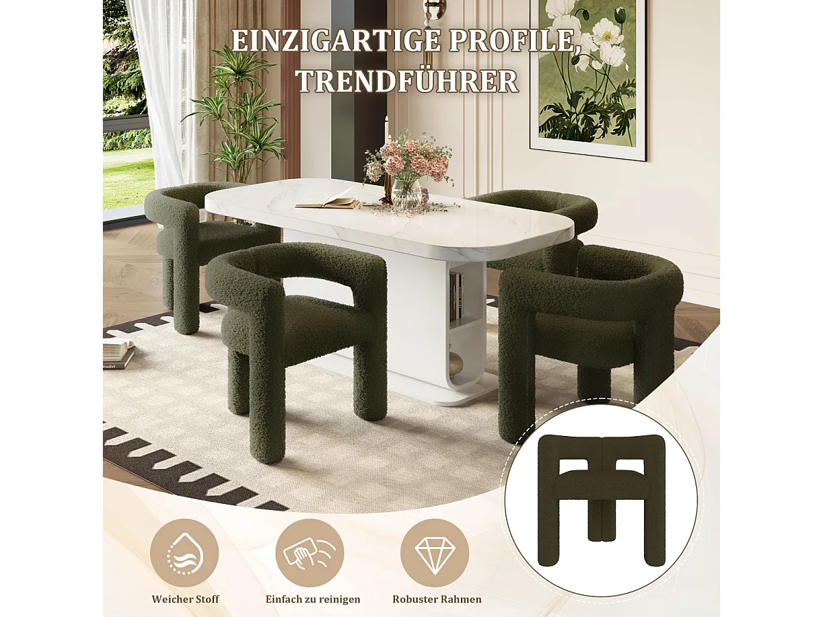 Fauteuil ergonomique en polaire douce – confortable, élégant et polyvalent.