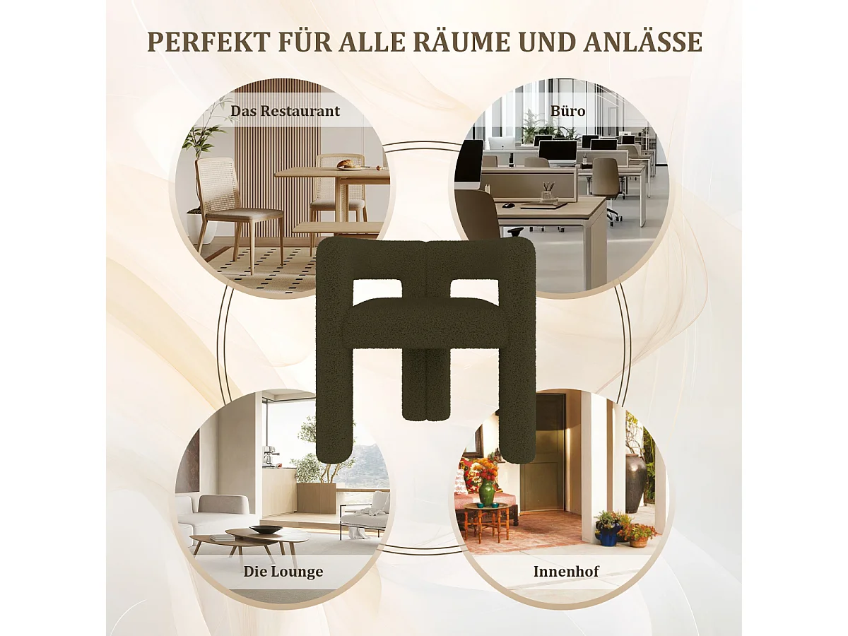 Fauteuil ergonomique en polaire douce – confortable, élégant et polyvalent.