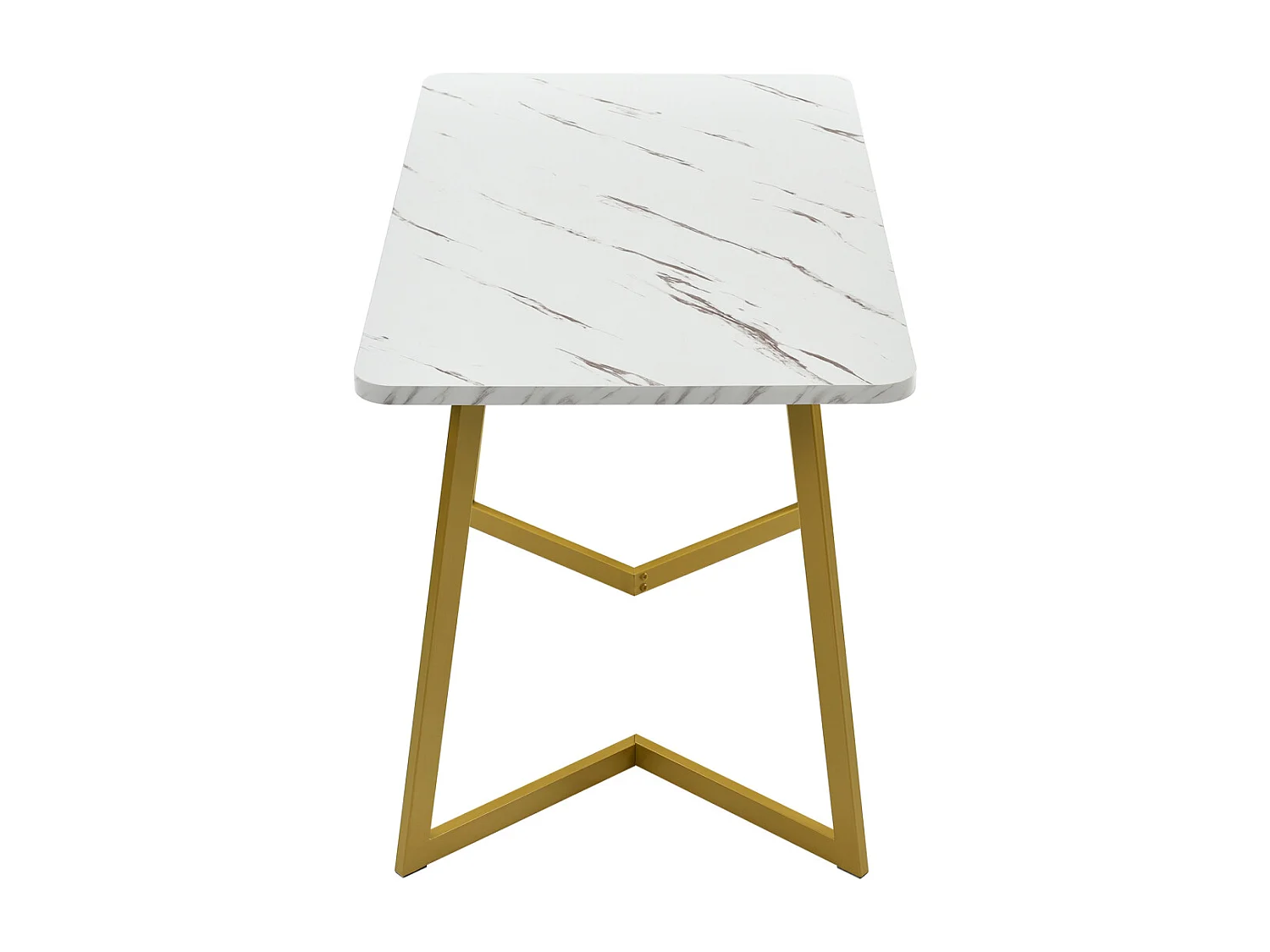 Eettafelset van grijs fluweel met gouden poten (tafel 117x68 cm, 4 stoelen)