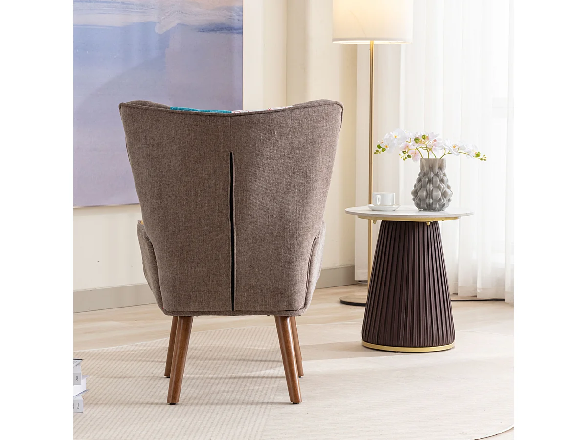 Vrijetijdsstoelcombinatie met voetenbank, rugleuning en kussen.