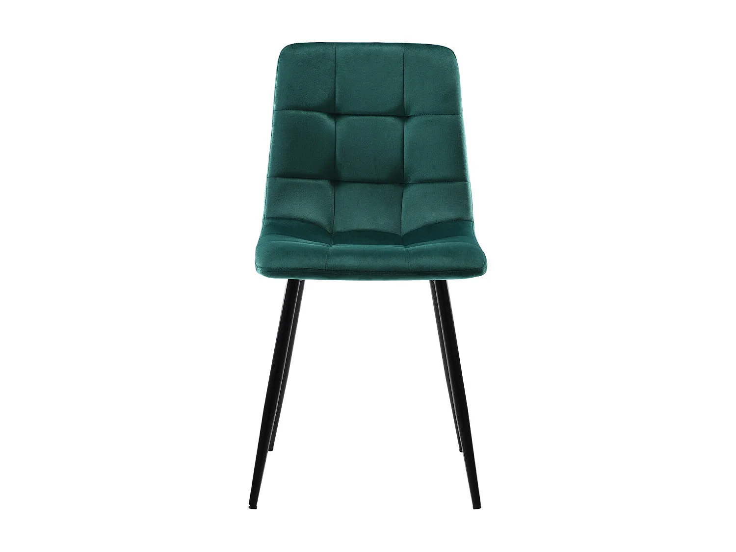 Set da pranzo nero 140x80cm con 4 sedie in velluto verde scuro, gambe in ferro nero