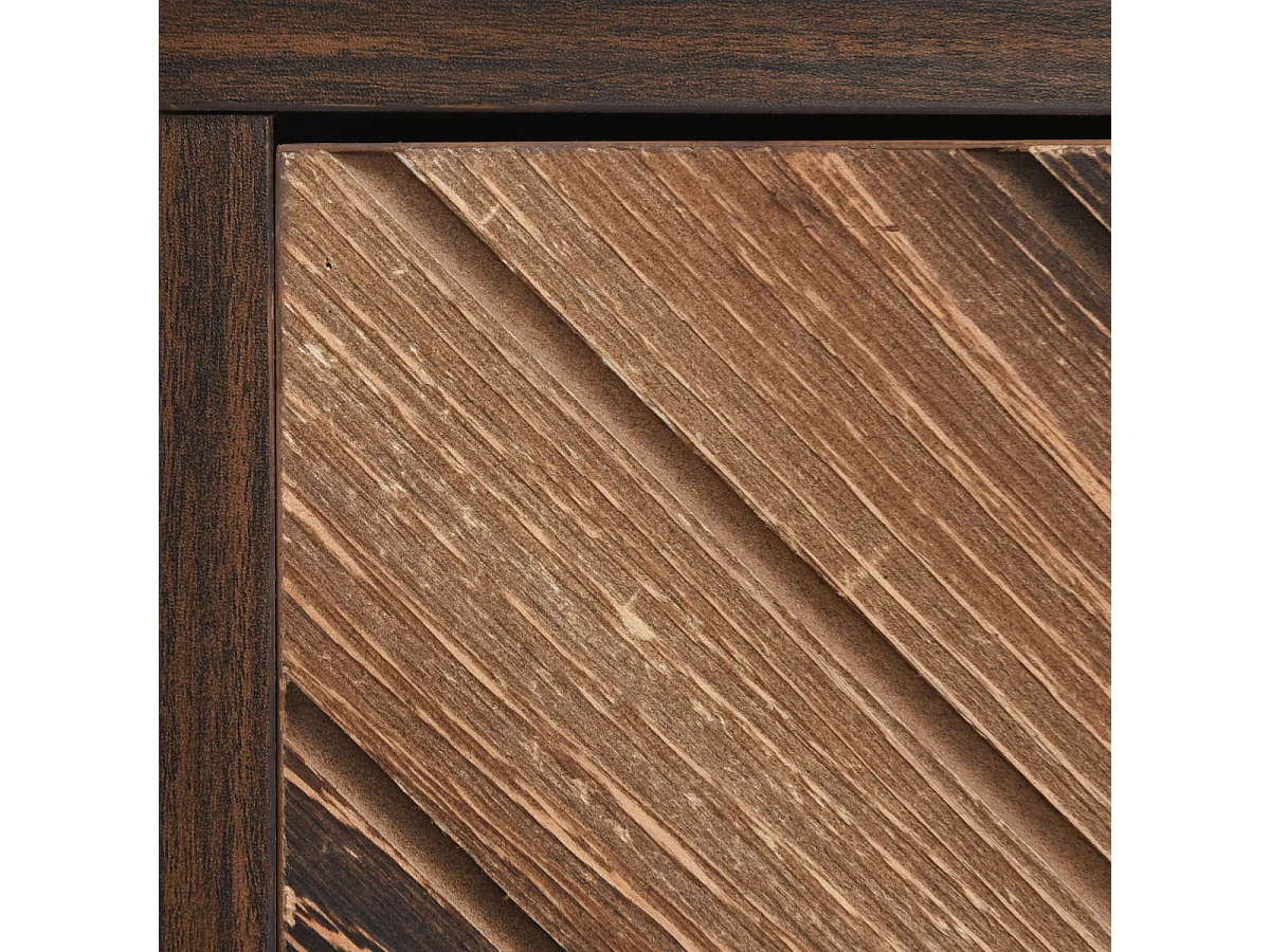 Dressoir met 3 deuren, stijlvolle details, veel opbergruimte, massief houten fineer, concaaf/convex gevoel, inclusief laminaat, gouden G-accent.