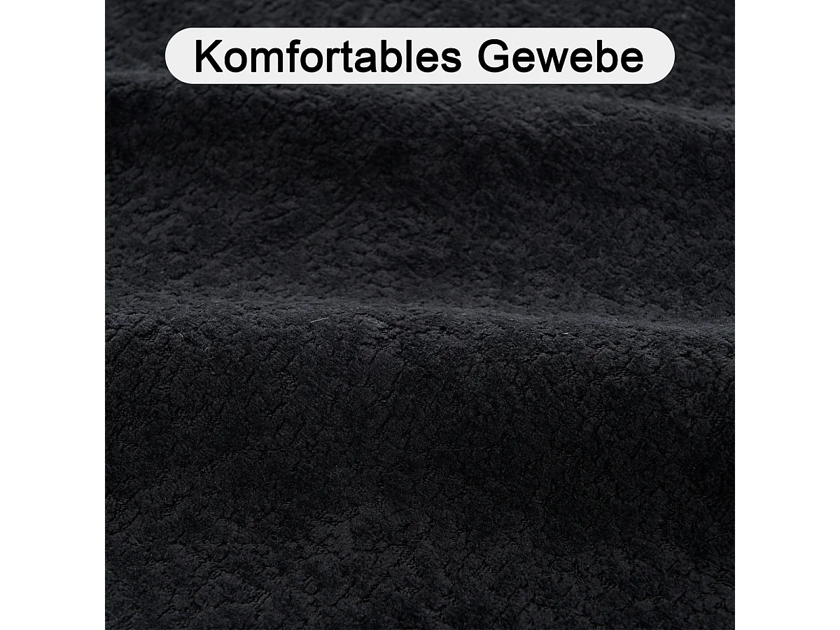 Volledig gecomprimeerde bank zonder been, gesegmenteerde wolkenbank, modern, modulair, geen montage vereist, chenillestof