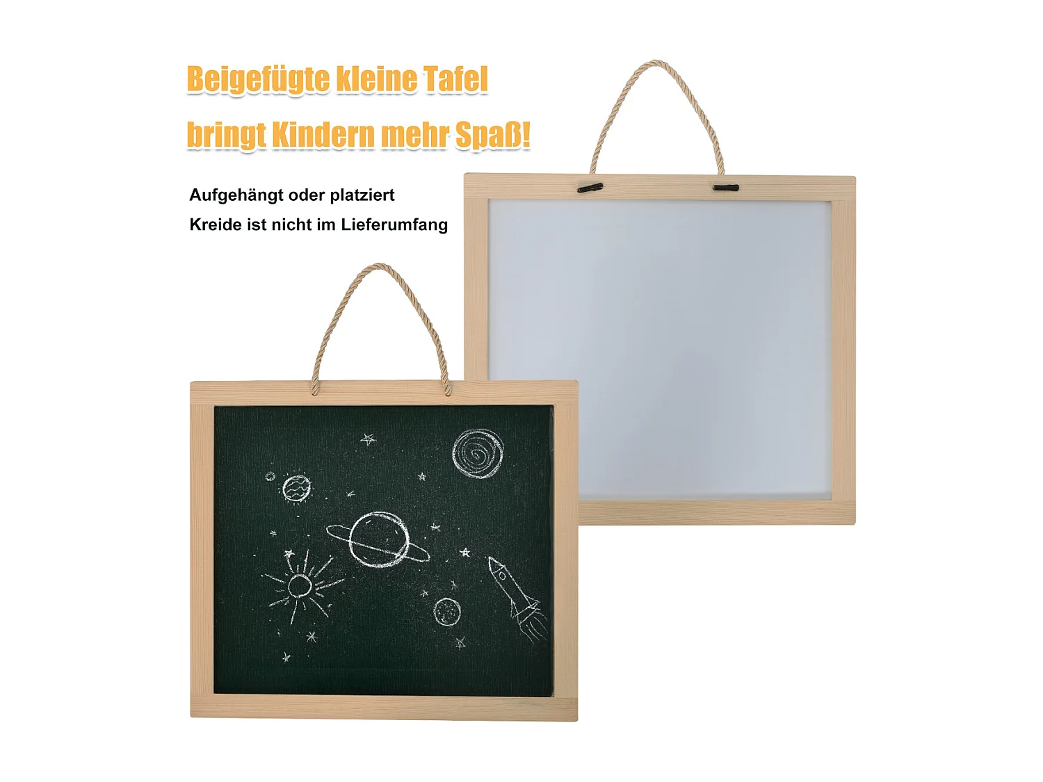 Lit cabane pour enfant 90x200 cm, bois de pin, blanc, avec tableau noir et sommier à lattes (sans matelas)