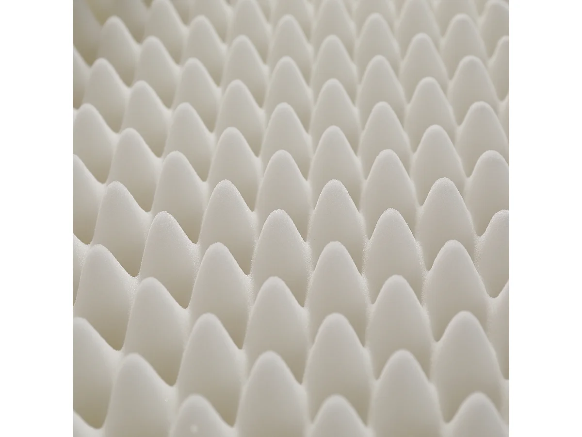 Colchão dobrável, tecido alveolar, certificado Oeko-Tex, ergonômico, respirável, durável, firmeza H3, branco, 140x200cm/140x100cm