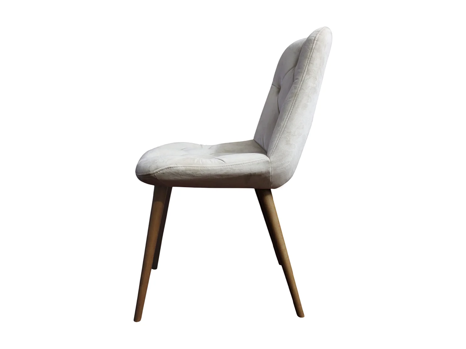 Sedia da interno in velluto gambe faggio