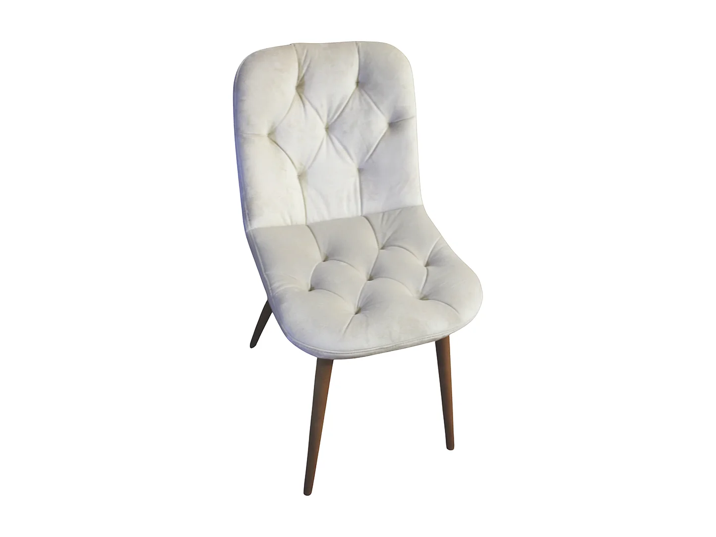 Sedia da interno in velluto gambe faggio