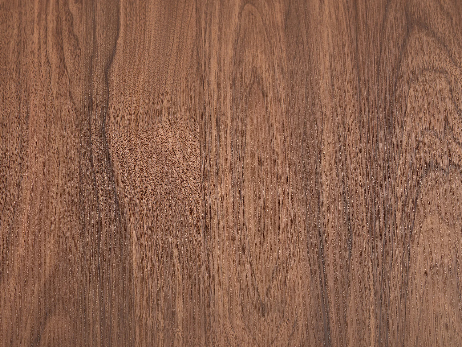 Table à manger extensible 6 à +12 personnes en MDF - Naturel foncé - CLOEVA