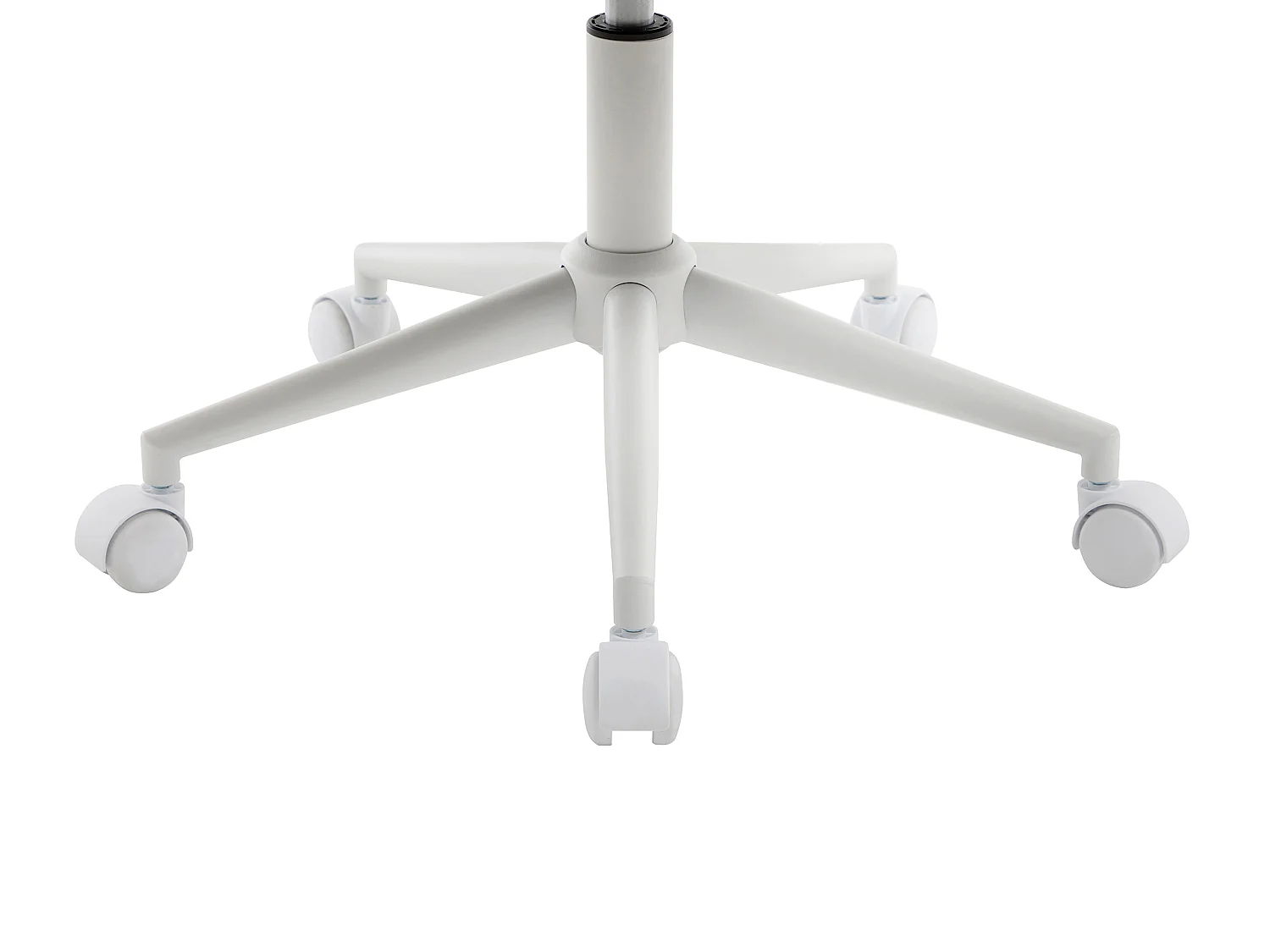 Chaise de bureau en tissu – Crème et blanc – Hauteur réglable - PEGA