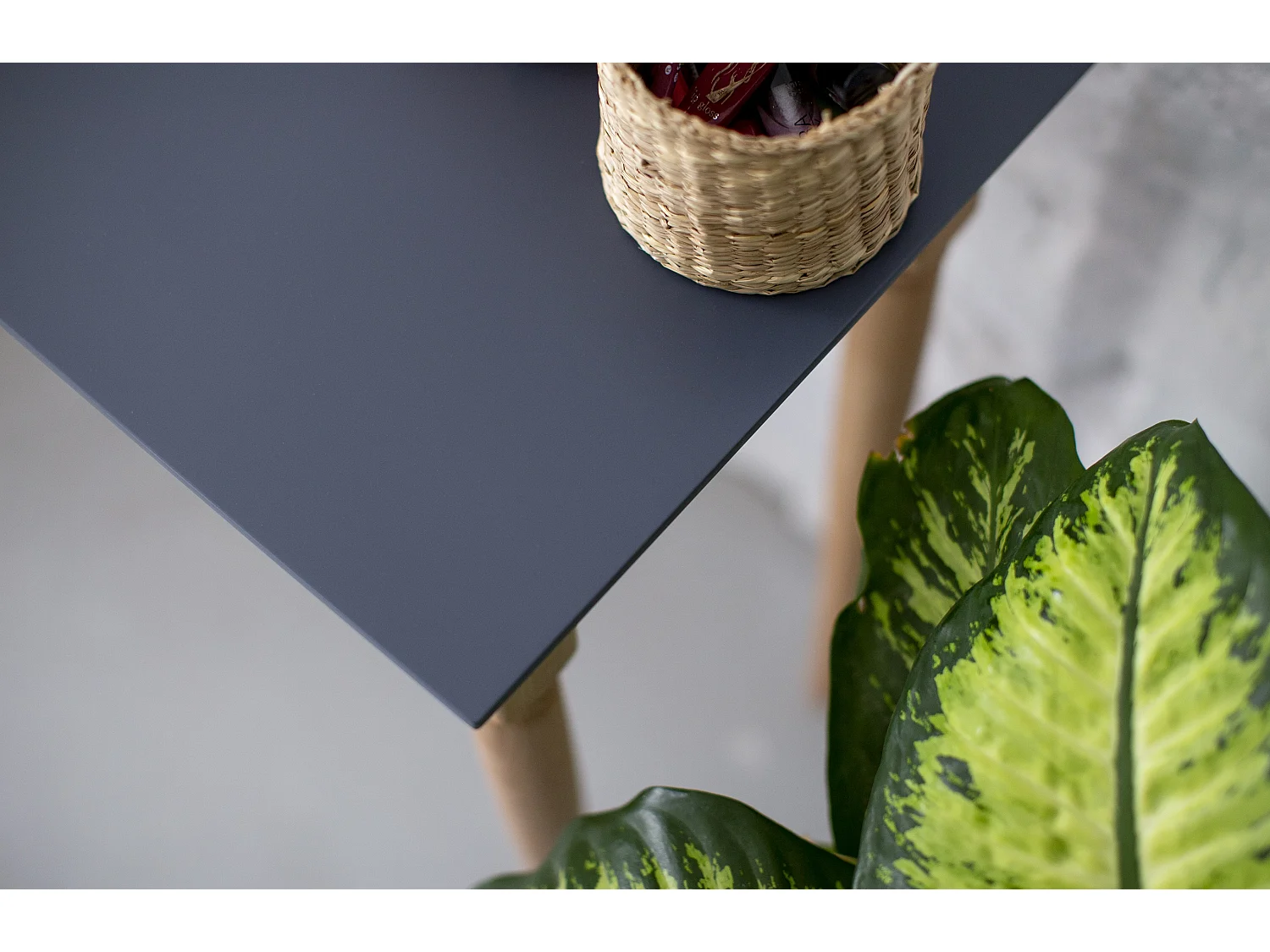 Kleiner Konsolentisch Mit Ablage 65 x 35 cm Mamo Braun Beige