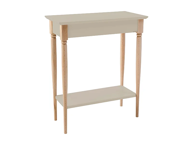 Kleiner Konsolentisch Mit Ablage 65 x 35 cm Mamo Braun Beige
