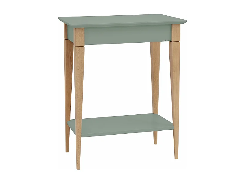 Kleiner Konsolentisch Mit Ablage 65 x 35 cm Mimo  Salbeigrün