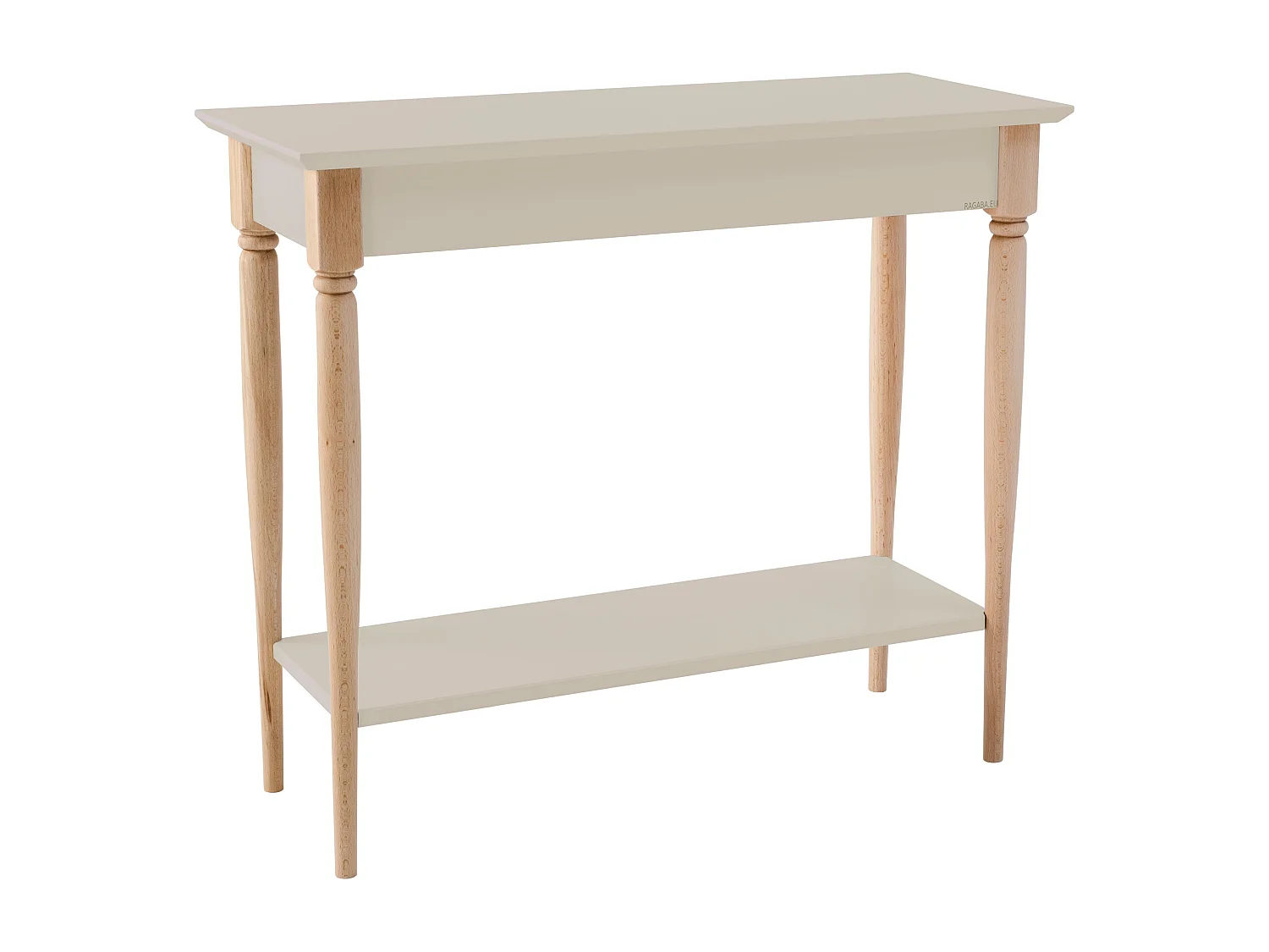 Kleiner Konsolentisch Mit Ablage 85 x 35 cm Mamo Braun Beige