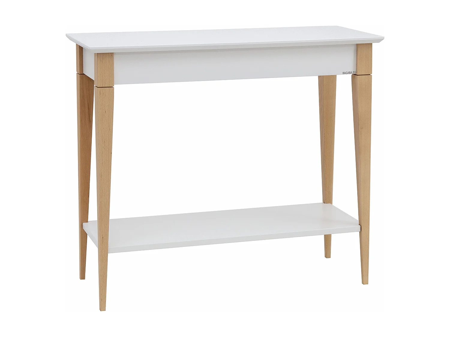 Kleiner Konsolentisch Mit Ablage 85 x 35 cm Mimo Weiß