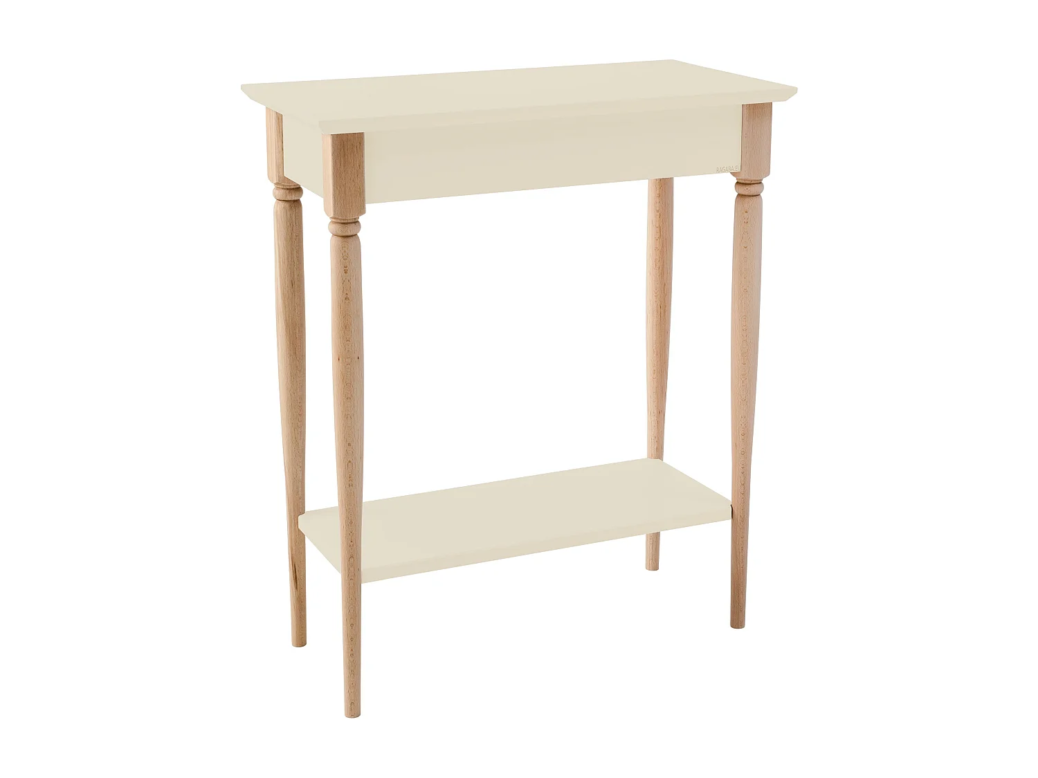 Kleiner Konsolentisch Mit Ablage 65 x 35 cm Mamo Perlweiß