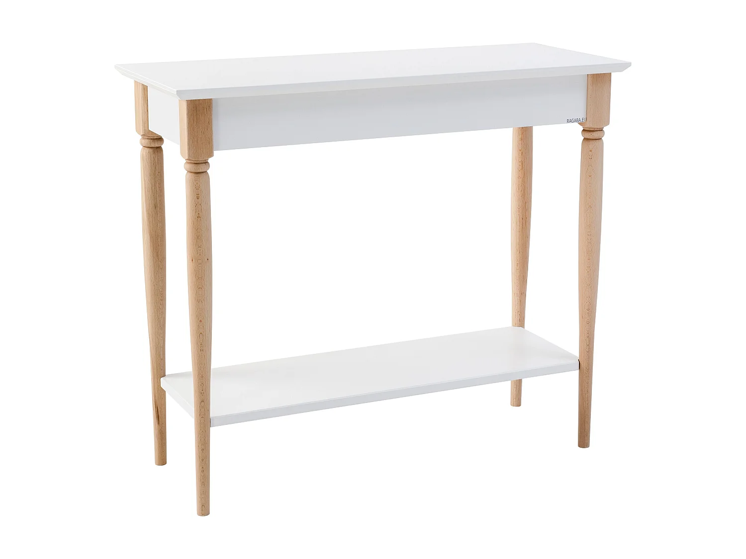Kleiner Konsolentisch Mit Ablage 85 x 35 cm Mamo Weiß