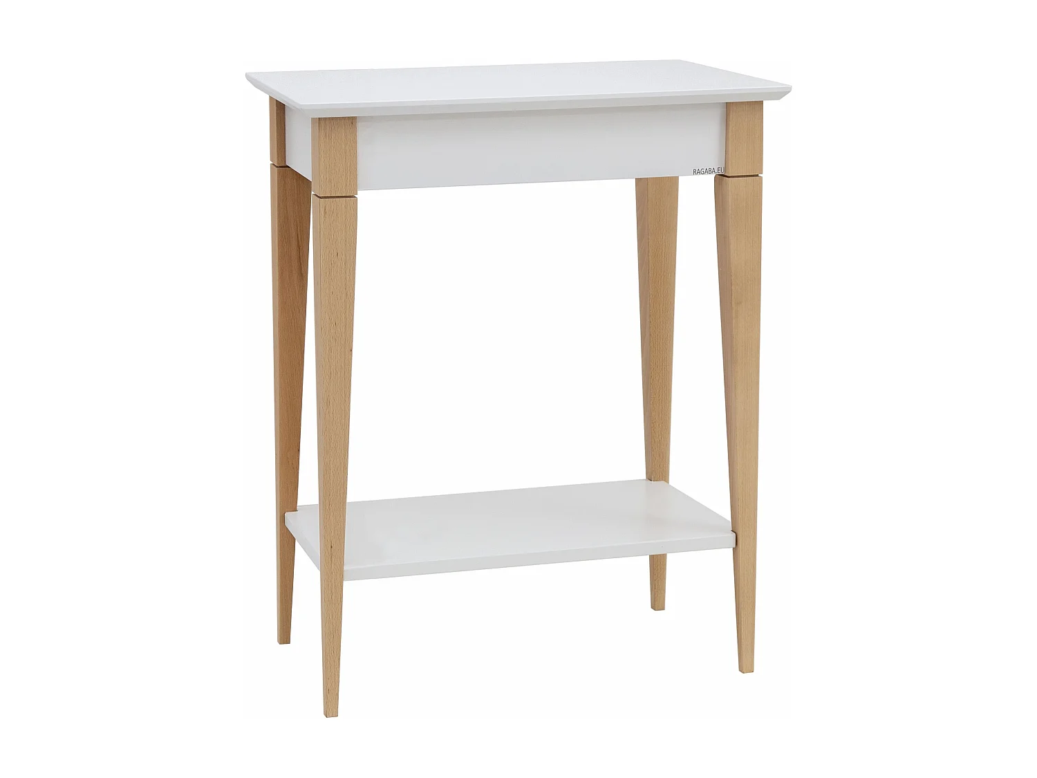 Kleiner Konsolentisch Mit Ablage 65 x 35 cm Mimo Weiß